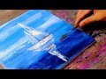 Sail Boats  Abstract Painting for Beginners