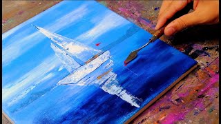 Sail Boats  Abstract Painting for Beginners