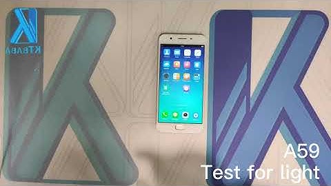 Mobile phone LCD for A59 from KTBABA, test for light