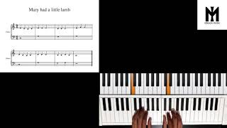 "Mary had a little lamb" - Sarah Josepha Hale | LECCIÒN #3 Pasos esenciales para tocar piano.