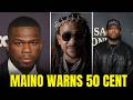 🔥MAINO REACTS TO 50 CENT &amp; MAX B DISS SONG 😱 SENDS SERIOUS WARNING⚡