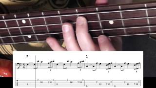 Video thumbnail of "Albert King - Down Don't Bother Me (Bass cover with tabs)"