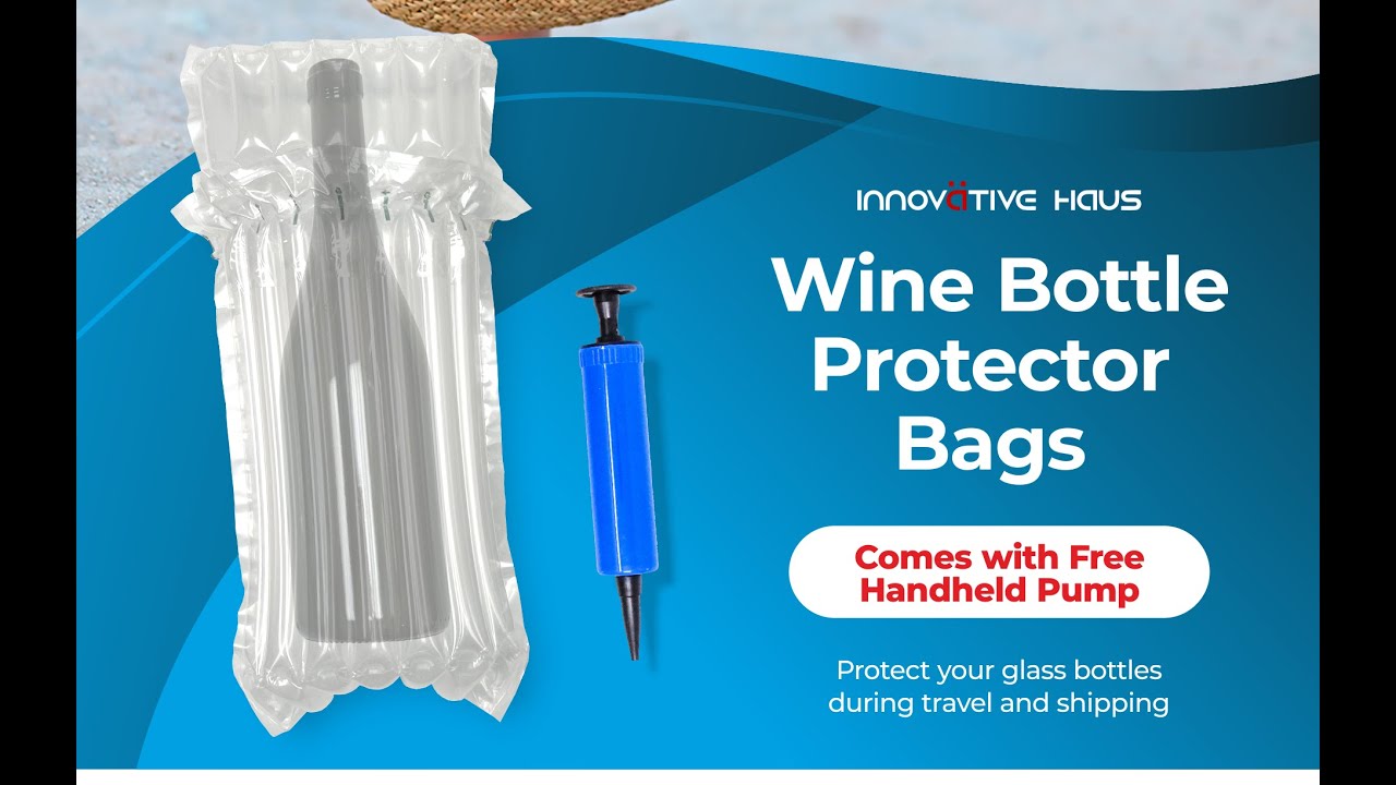  Wine Bottle Protector Bags Luggage for Airplane Travel