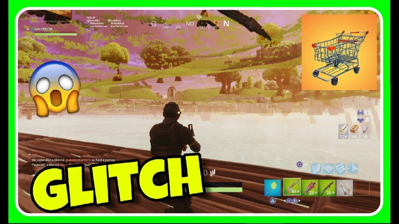 Glitch caddie Fortnite aller sous la map !!