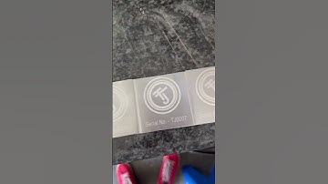 Creating Serial Number Tags #laser #shorts #custom #fibrelaser #engraving #followme #subscribe