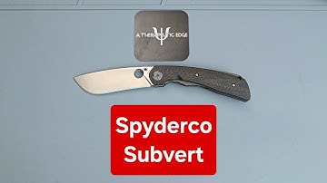 The Spyderco Subvert is wild and amazing.    #review #edc #atherapeuticedge