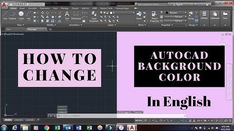 How to change Display Color in AutoCAD | How to Change Background Color in AutoCAD