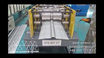 Ameco Simple Metal Roof Ridge Cap Roll Forming Machine Máy Cán Úp Nóc