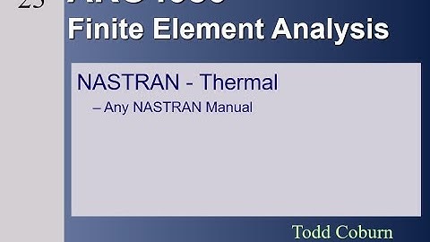 Finite Element Analysis: L-20 NASTRAN Thermal Analysis