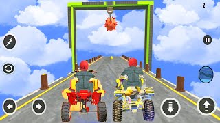Quad ATV Bike Impossible Sky Uphill Stunt Racing - ATV Bike Driving 3D - ATV Bike Adventure Racing screenshot 5