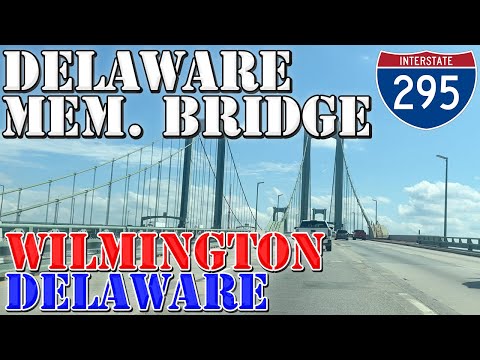 Delaware Memorial Bridge - Delaware to New Jersey - 4K Infrastructure Drive