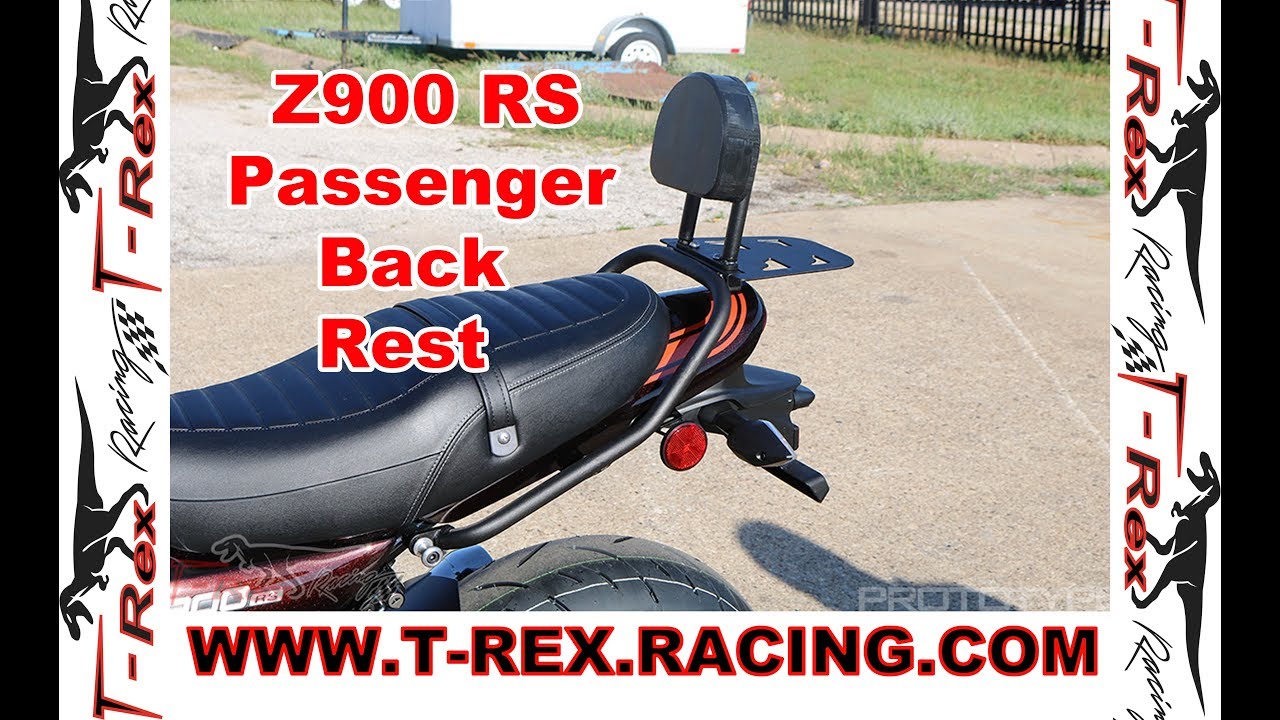 T-Rex Racing 2018-2019 Kawasaki Z900RS Passenger Back Rest & Grab Bar Luggage Rack