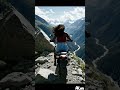 Girls on bike hewan hewan Girl Riding  Bike on Dengerous Mountain Ridge #rider #ridergirl