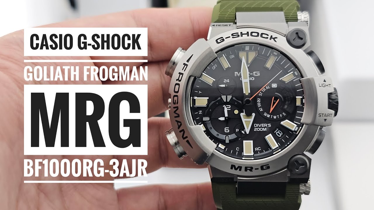 Casio G-Shock Goliath Frogman MRG-BF1000RG-3AJR - YouTube