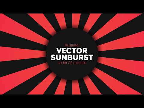 Create Vector Sunburst in just 2 minutes! | Adobe Illustrator | Full tutorial | Fiery Designs