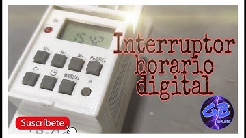 Como programar un interruptor horario digital