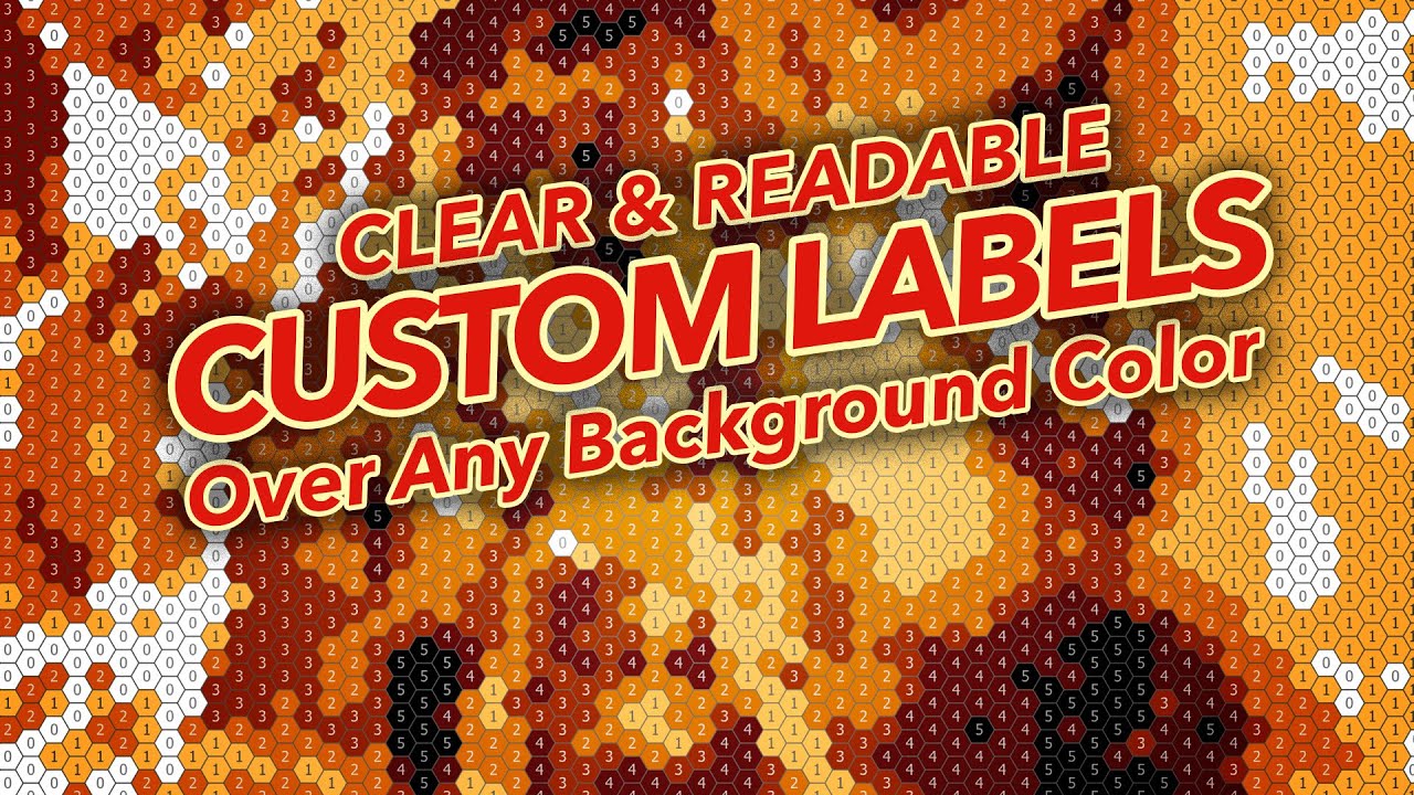 Make Labels Easy to Read Over All Background Colors - YouTube