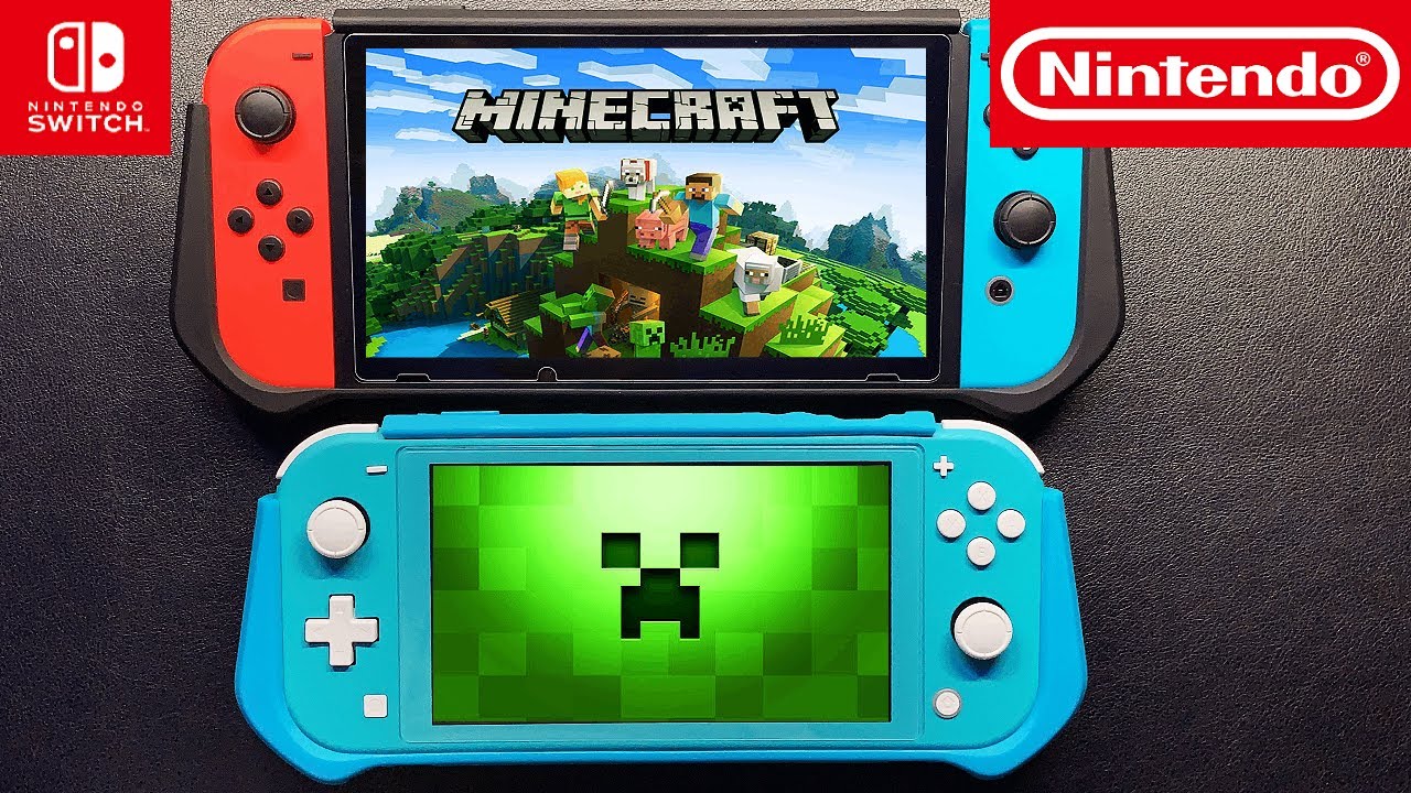 Nintendo Switch Lite (Blue) Gaming Console Bundle with Minecraft