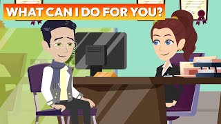 What Can I Do For You?  At the BANK | Real English Conversation