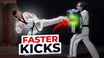 How To Kick FASTER (Taekwondo Tutorial)