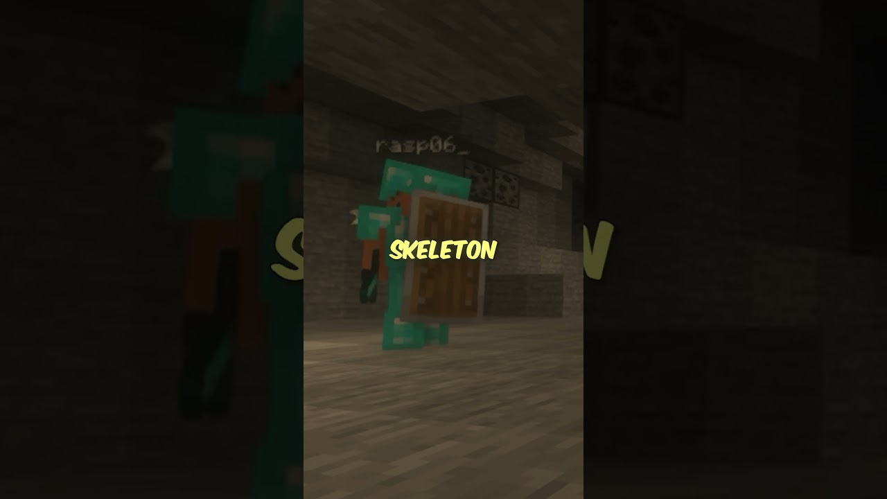 Triple Skeleton Fight in Minecraft Hardcore