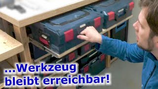 LBoxx Werkbank selber bauen: LBoxx und iBoxx platzsparend unterbringen