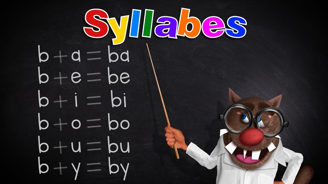 Foufou   Les Syllabes pour les enfants Learn Syllables for kids Serie01 4K