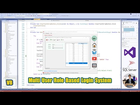 VB.NET 2020 and SQL Server (Preview) - Login and Register System with User Authentication