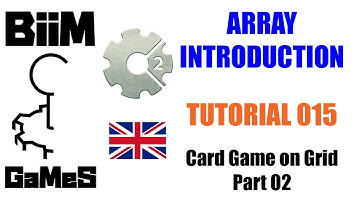 Construct 2/3 - Tutorial 015 - Card Game on Grid - Part 02 [ Array Introduction ]