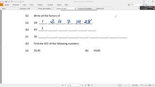 Questions On Prime Factorization (Part 2) For Class 1 To 5. screenshot 4