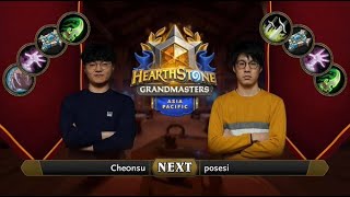 che0nsu vs Posesi | 2021 Hearthstone Grandmasters Asia-Pacific | Semifinal | Season 2 | Week 5