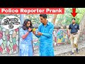 Police reporter prank by banana prank