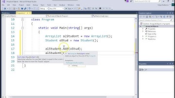 IS303 C# ArrayList of Objects