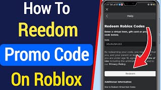 How To Enter Promo Code On a Mobile Device In Roblox || How To Redeem Promo Codes on Roblox Mobile