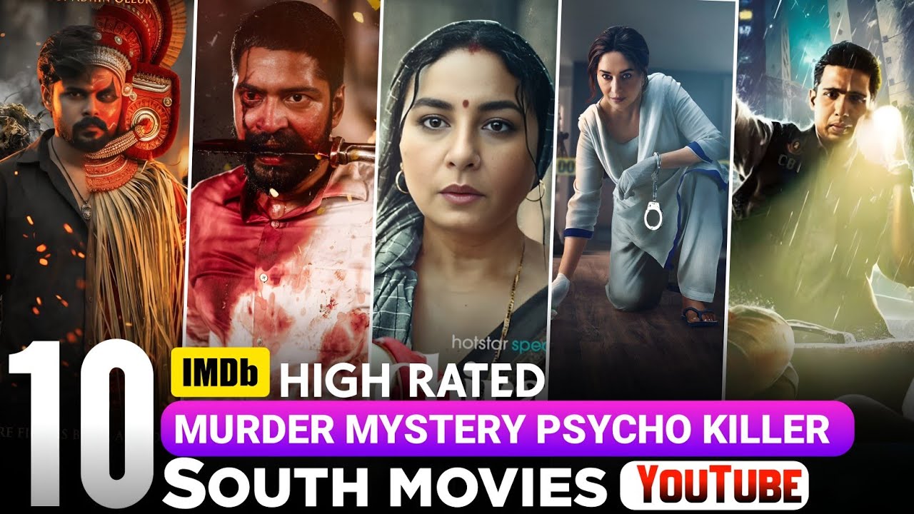 Top 10 South Indian Psycho Killer Thriller Movies in Hindi 2026 | Best ...