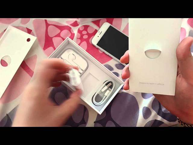 Unboxing Apple iPhone 6 Silver,White 16G