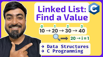 Find Index of a Given Value in Linked List | C Programming | Data Structures in C