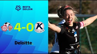 Þór/KA 4 - 0 Keflavík | Akureyringar tapa bara ekki í Boganum | Mörk leiksins í boði Deloitte