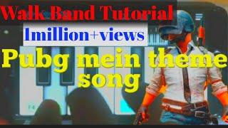 Pubg mein theme song piano tune on walk band app screenshot 4