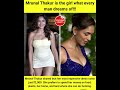 Why Everyone Loves Mrunal Thakur 😍 Simple Life, Big He art #music #songsong #murnalthakur #bollywood