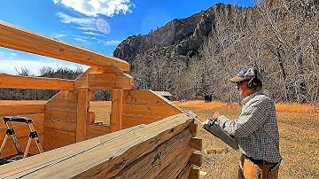 Tiny Log Cabin Build (Micro cabin) Part 2