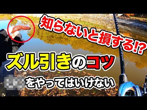 【バス釣り】ズル引きのやり方!!集中力を上げるアクションのコツや考え方t釣れない理由にについて解説してみた【カバースキャット】【カットスイング】
