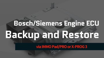 Bosch/Siemens Engine ECU EEPROM and Flash data backup and restore by IMMO Pro/Pad or X-PROG 3