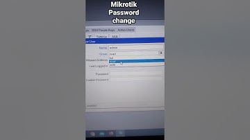mikrotik ccr password change #shots #viral #mikrotik