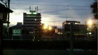 2012.5.13風前の灯E501系未更新車モハE500-6常磐線日立→水戸右側夕景車窓