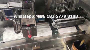 100units paper straw group wrapping automatic packaging machine