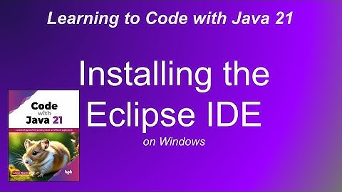 Installing the Eclipse IDE on Windows