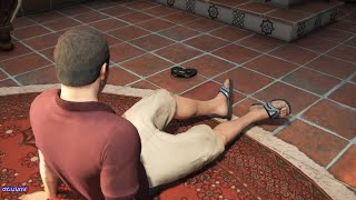 GTA V  Michael Breaks His Foot  (Cinematic)