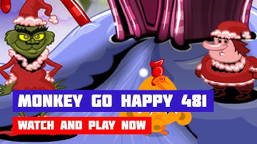 Monkey GO Happy: Stage 481 — Covid Grinch · Game · Walkthrough
