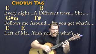 She Got The Best of Me (Luke Combs) Guitar Cover Lesson in B with Chords/Lyrics
